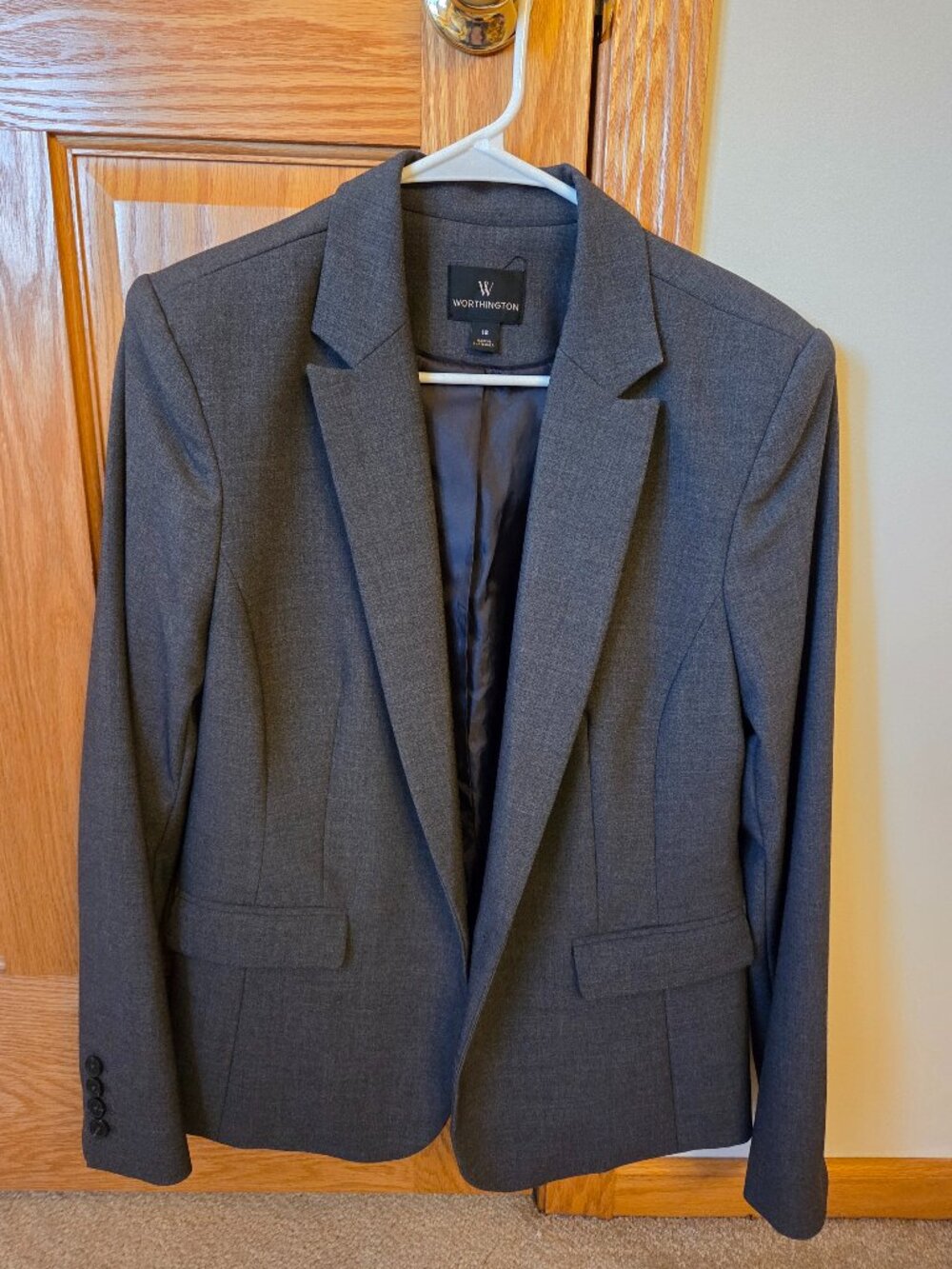 Worthington gray blazer size 12